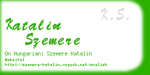 katalin szemere business card